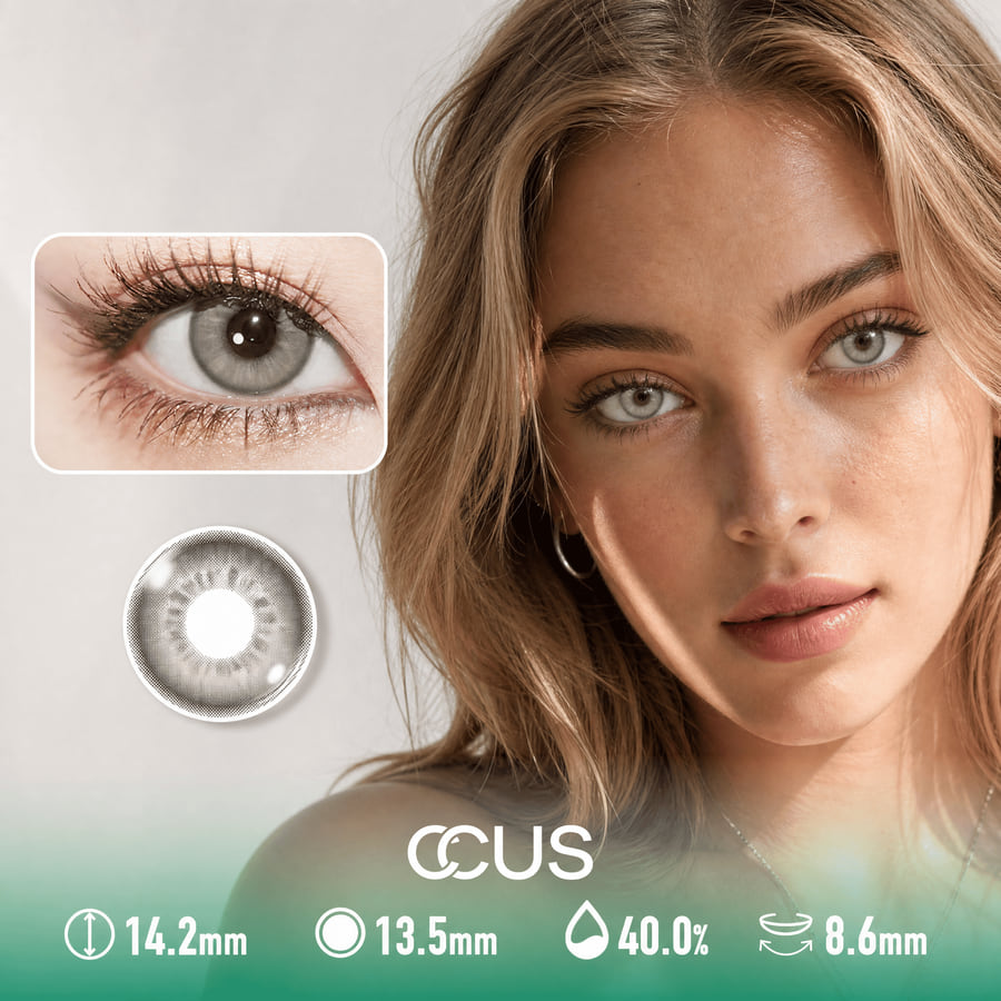 Smoke Mirage Grey Contact Lenses