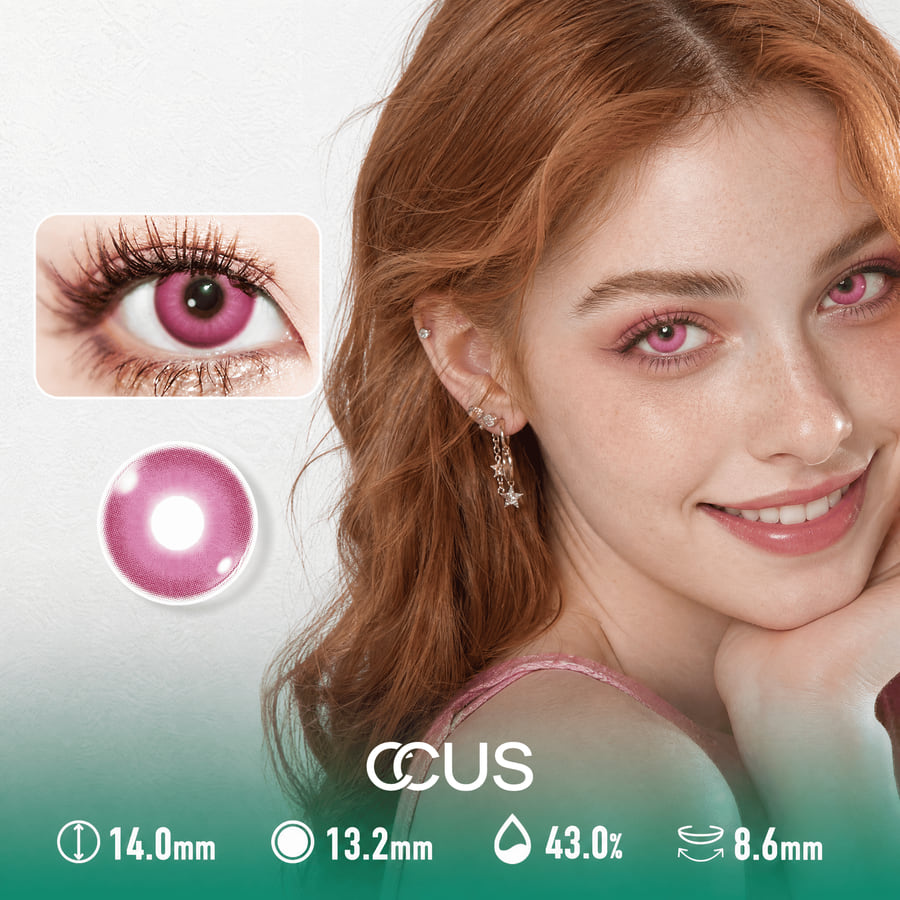 Rose Nebula Pink Contact Lenses