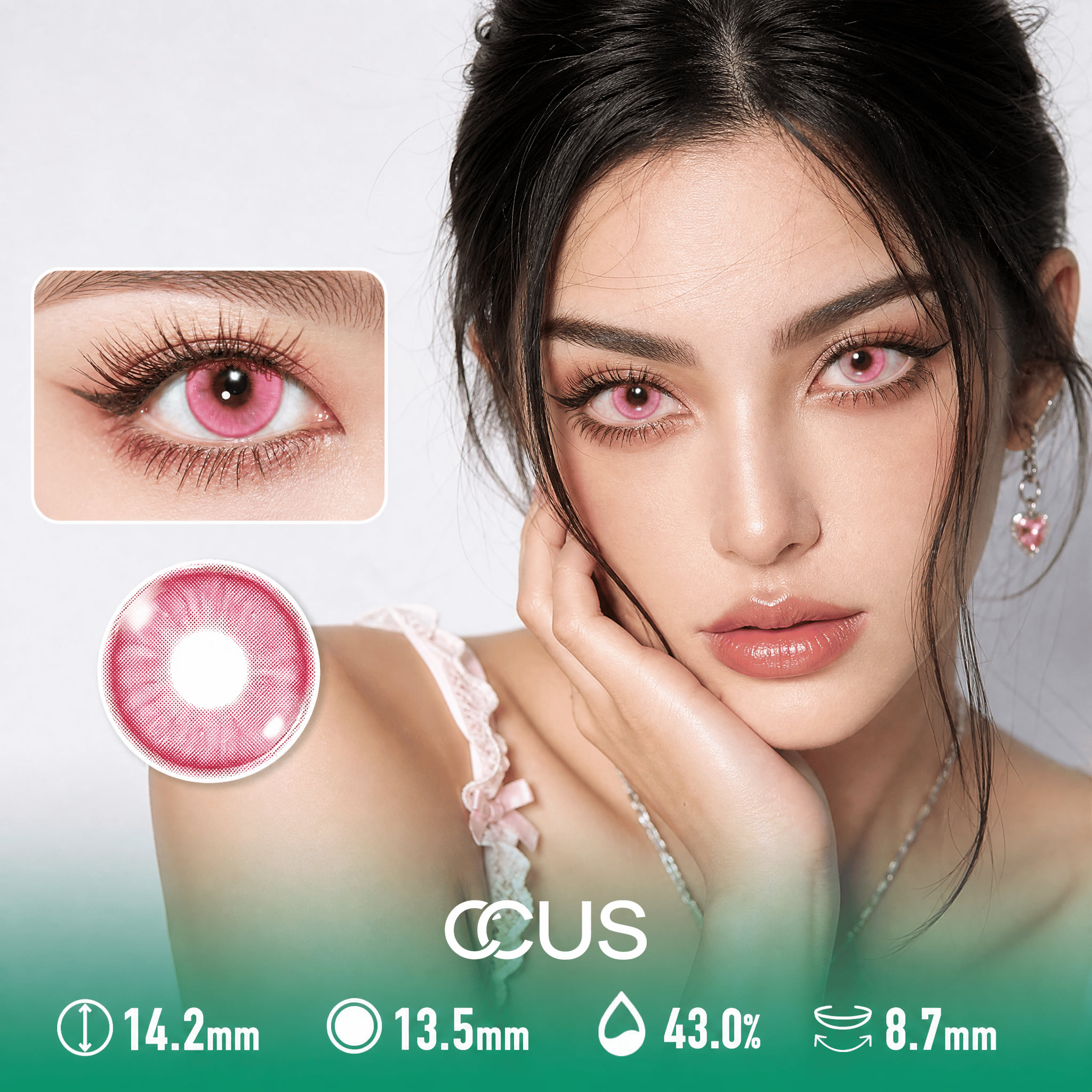 Peony Blush Pink Contact Lenses