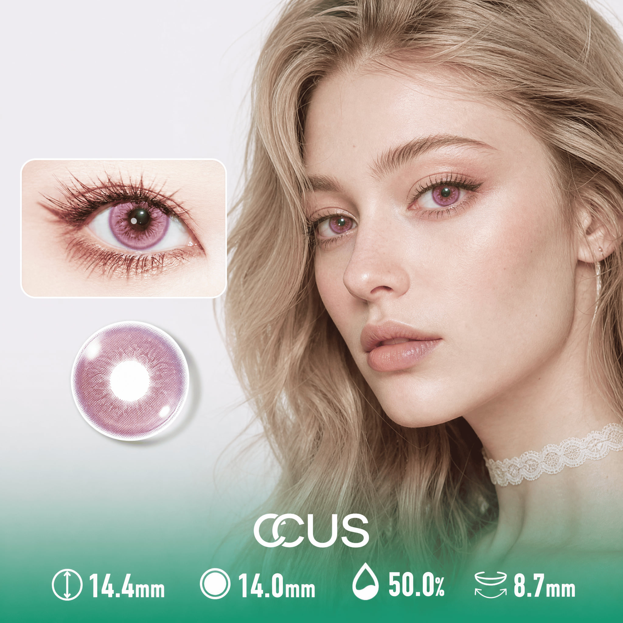 Mauve Mist Rose Pink Contact Lenses - Ccus Eyewear · Premium Colored Contacts Mauve Mist Rose Pink Contact Lenses