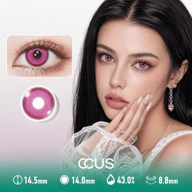 Magenta Bloom Rose Pink Contact Lenses