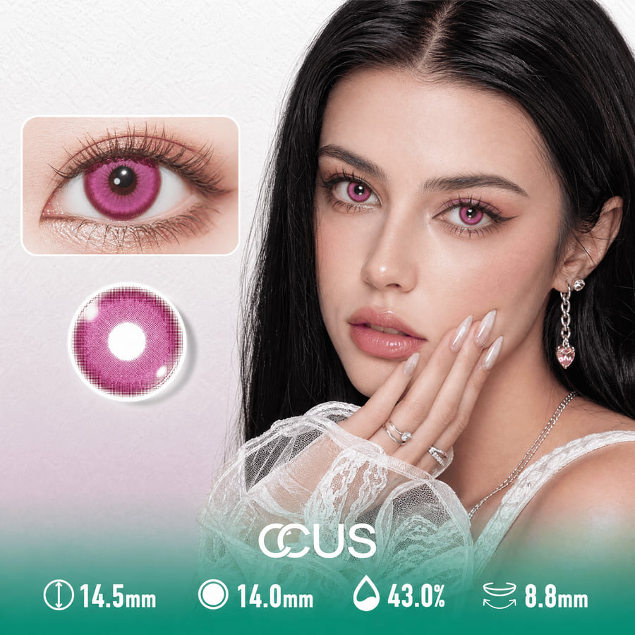 Magenta Bloom Rose Pink Contact Lenses