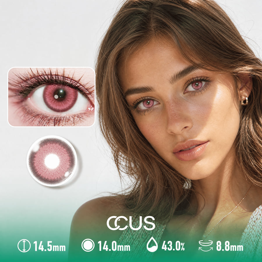 Lisbon Silk Rose Pink Contact Lenses - Ccus Eyewear · Premium Colored Contacts Lisbon Silk Rose Pink Contact Lenses