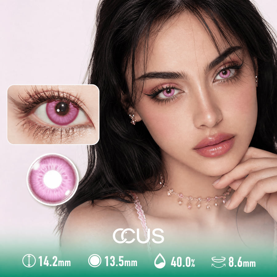 Breeze Rose Pink Contact Lenses