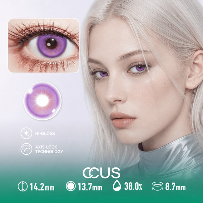 Nebula Solstice Moon Purple Contact Lenses