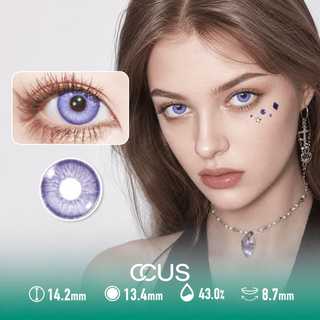 Crystal Equinox Purple Contact Lenses