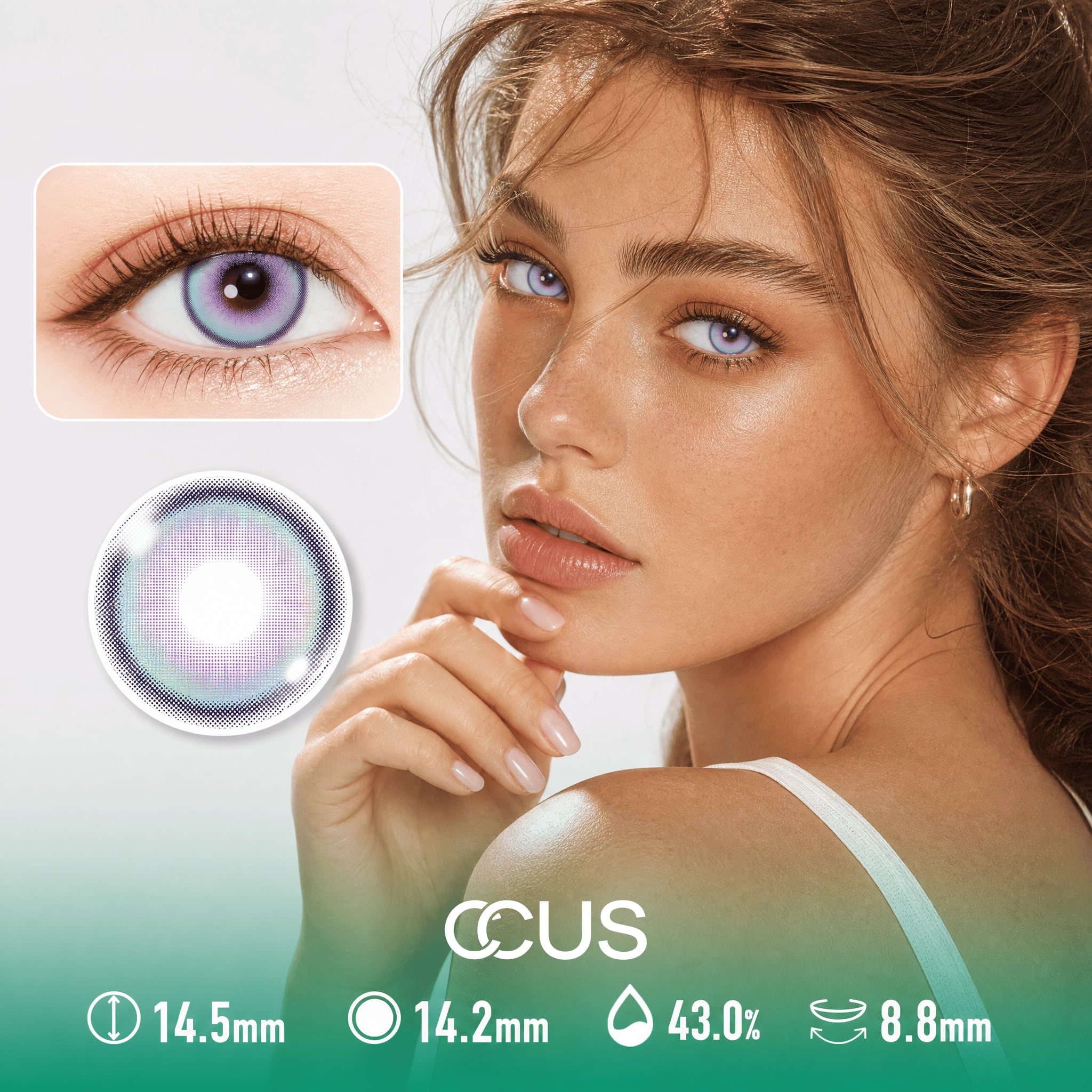 Aurora Storm Purple Contact Lenses