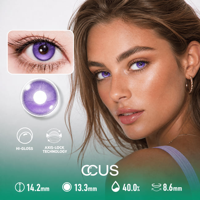 Lotus Eclipse Purple Contact Lenses