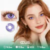 Melancholy Aster Violet Purple Contact Lenses
