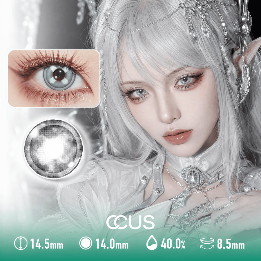 Silver Survival Cosplay Contact Lenses