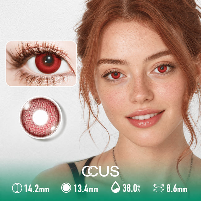 Red Halloween Contacts: Vampire &Amp; Demon Lenses - Ccus Eyewear · Premium Colored Contacts Galaxy Silk Scarlet Red Contact Lenses
