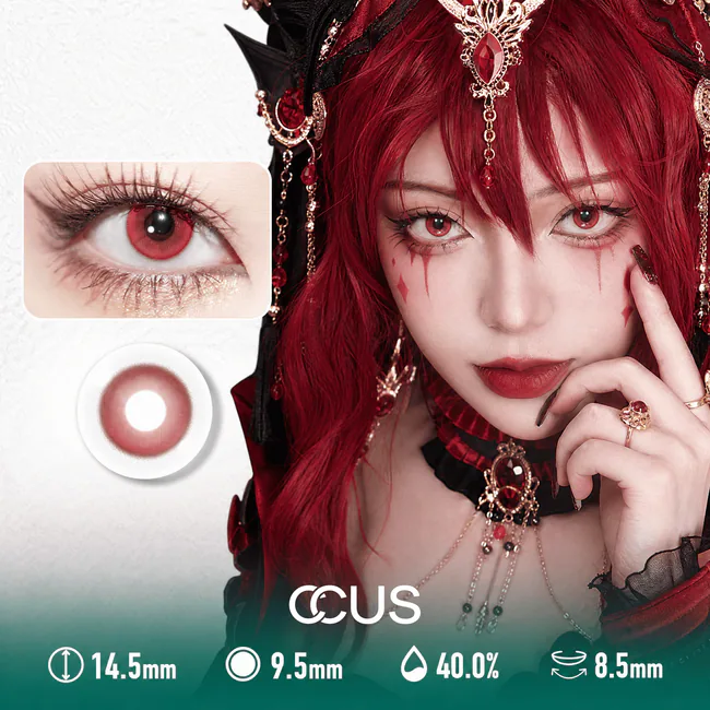 Vampire Contacts - Ccus Eyewear · Premium Colored Contacts Red Small Pupil Cosplay Contact Lenses