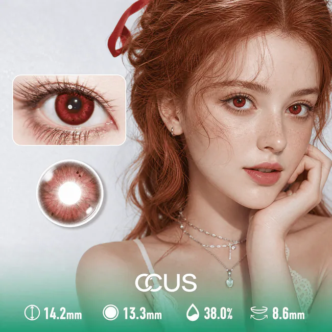 Vampire Contacts - Ccus Eyewear · Premium Colored Contacts Bruges Dawn Ember Red Contact Lenses
