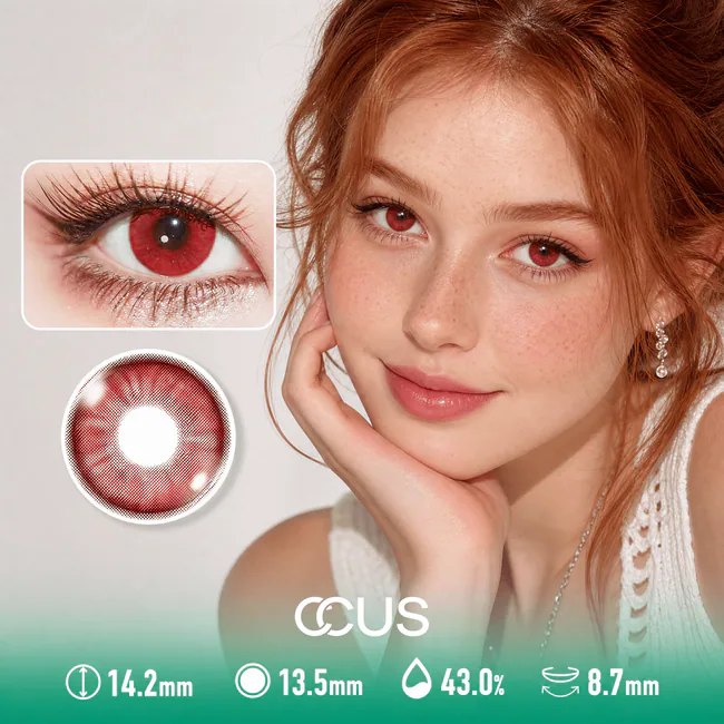 Vampire Contacts - Ccus Eyewear · Premium Colored Contacts Cloud Seville Ember Red Contact Lenses