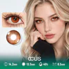 Whimsical Star Flame Red Contact Lenses