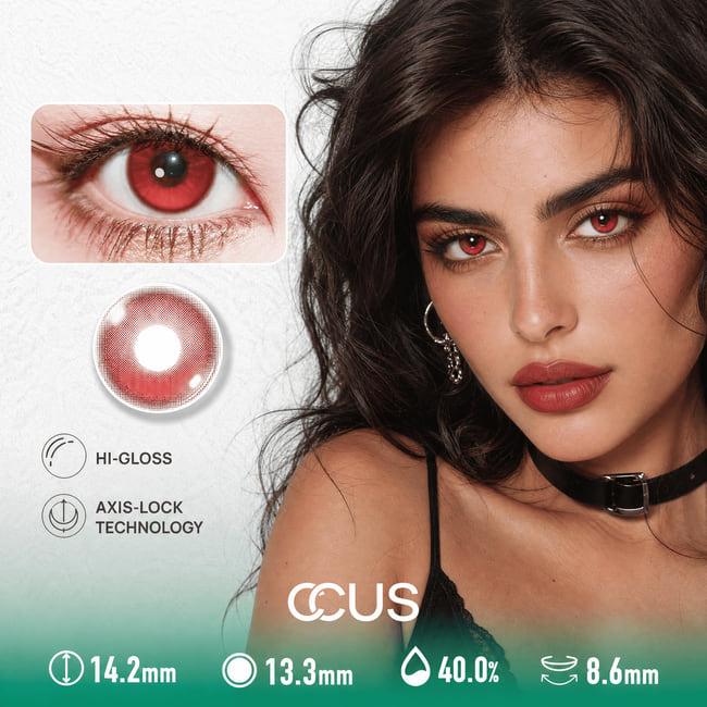 Kyoto Cherry Lacquer Red Contact Lenses