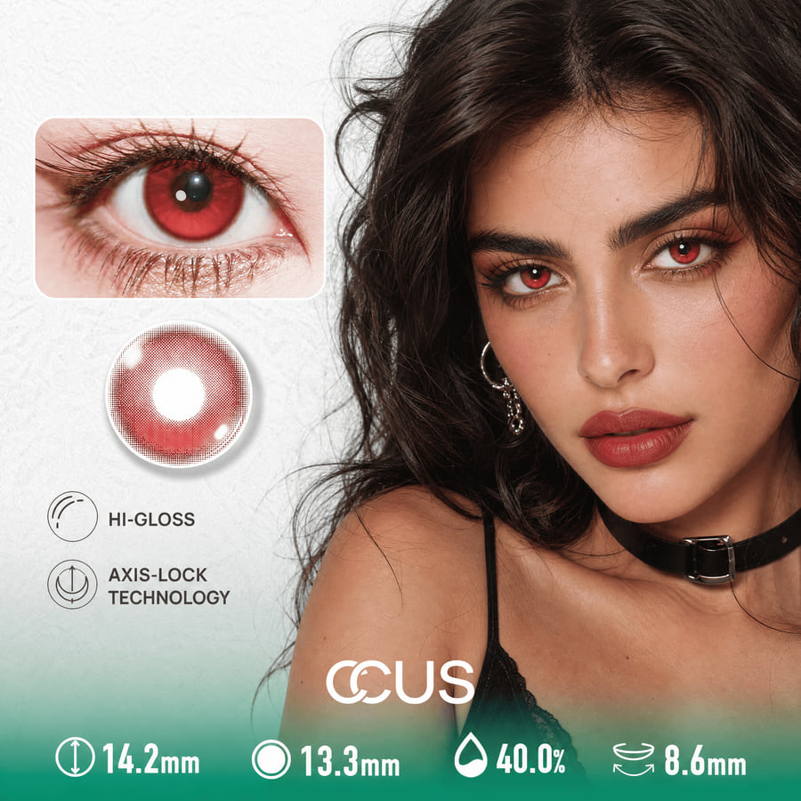Kyoto Cherry Lacquer Red Contact Lenses
