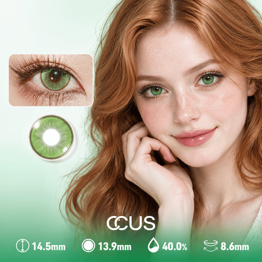 Aurora Haze Jade Green Contact Lenses - Ccus Eyewear · Premium Colored Contacts Aurora Haze Jade Green Contact Lenses