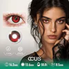 Velvet Abyss Crimson Red Contact Lenses