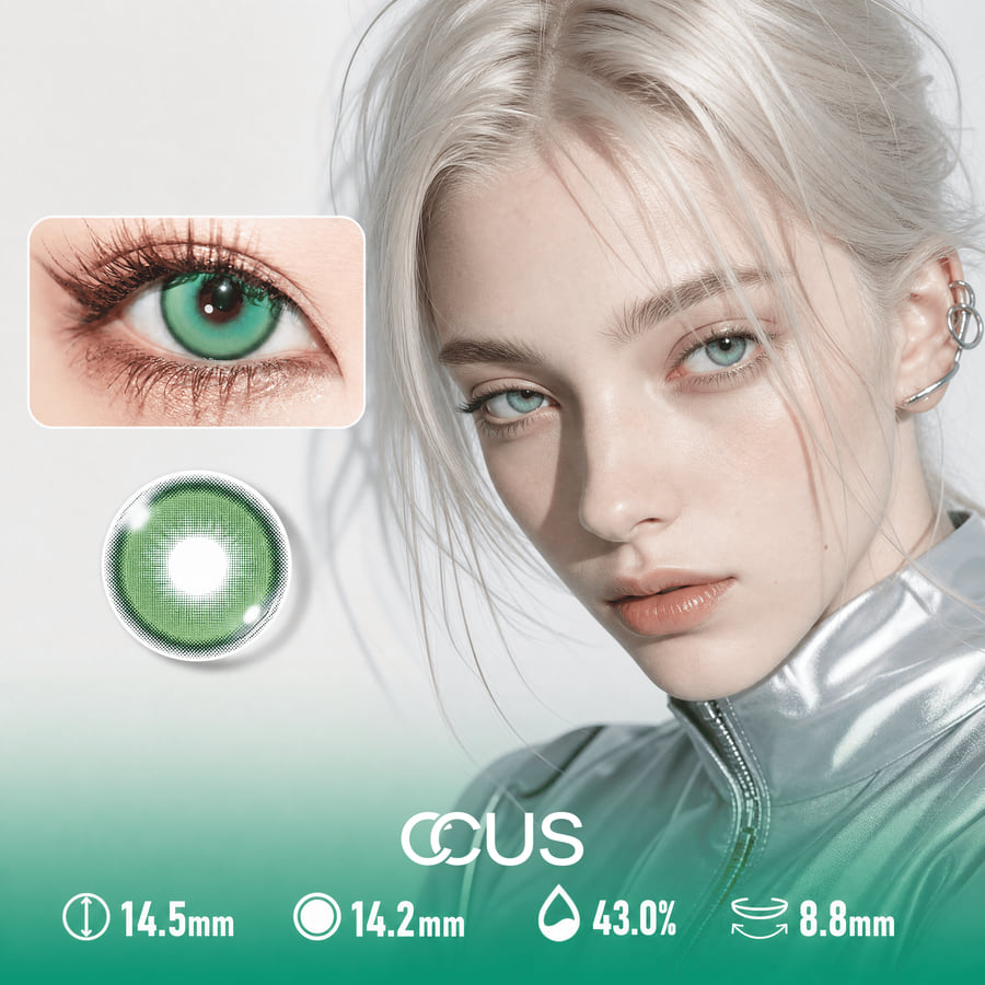 Milan Solstice Moss Green Contact Lenses - Ccus Eyewear · Premium Colored Contacts Milan Solstice Moss Green Contact Lenses