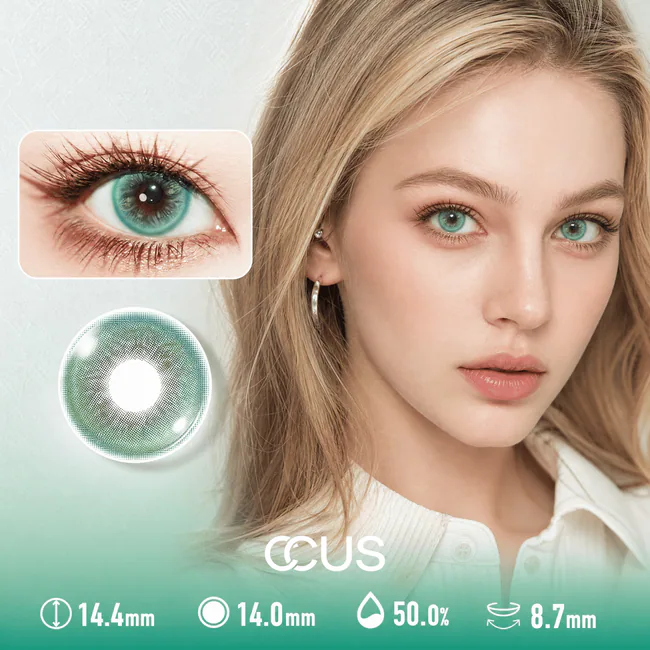 Luminous Lotus Jade Green Contact Lenses