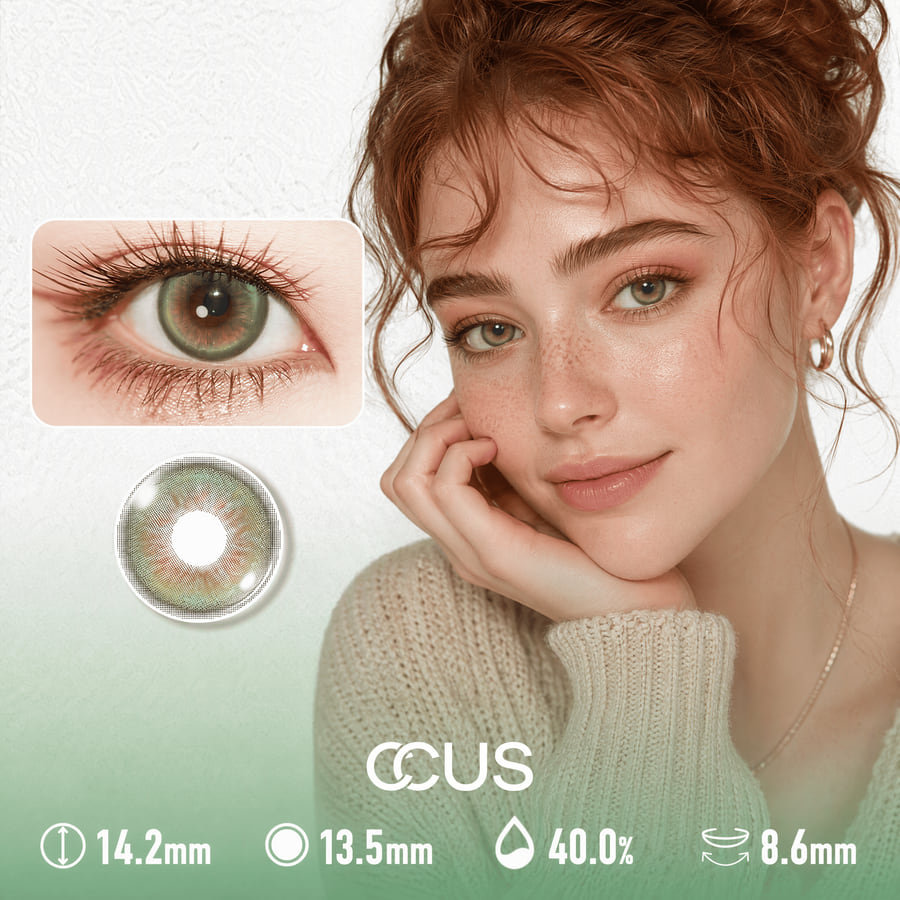Kyoto Crystal Forest Green Contact Lenses - Ccus Eyewear · Premium Colored Contacts Kyoto Crystal Forest Green Contact Lenses