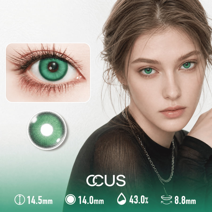Cypress Dusk Green Contact Lenses - Ccus Eyewear · Premium Colored Contacts Cypress Dusk Green Contact Lenses