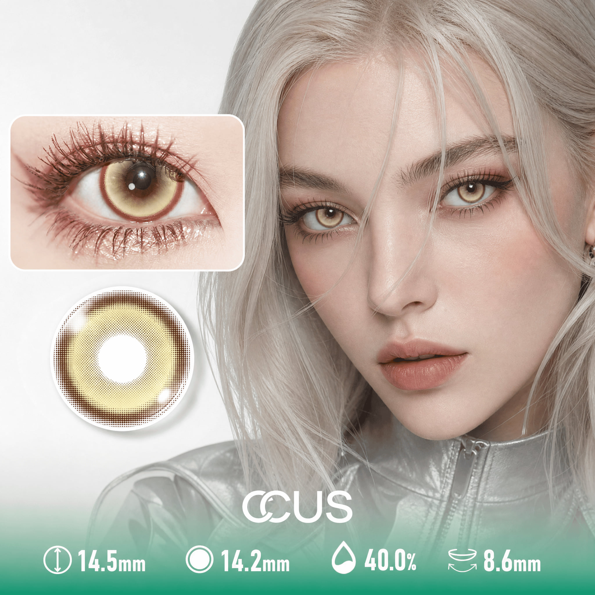 Amber Champagne Gold Contact Lenses