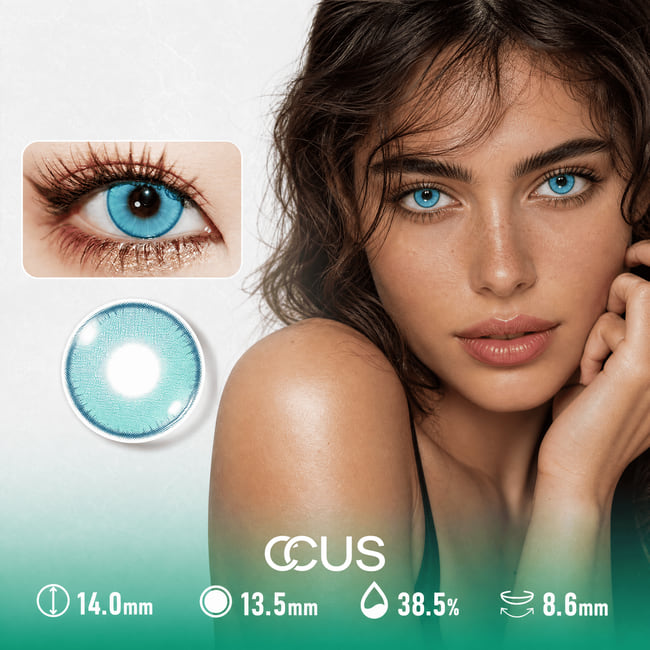 Oslo Blossom Blue Contact Lenses