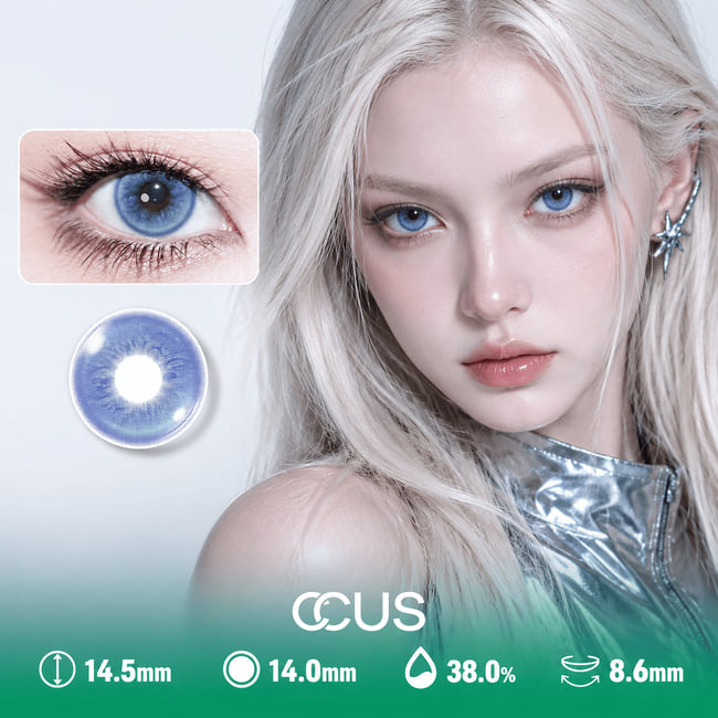 Aurora Mist Ice Blue Contact Lenses