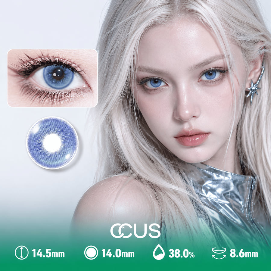 Aurora Mist Ice Blue Contact Lenses - Ccus Eyewear · Premium Colored Contacts Aurora Mist Ice Blue Contact Lenses