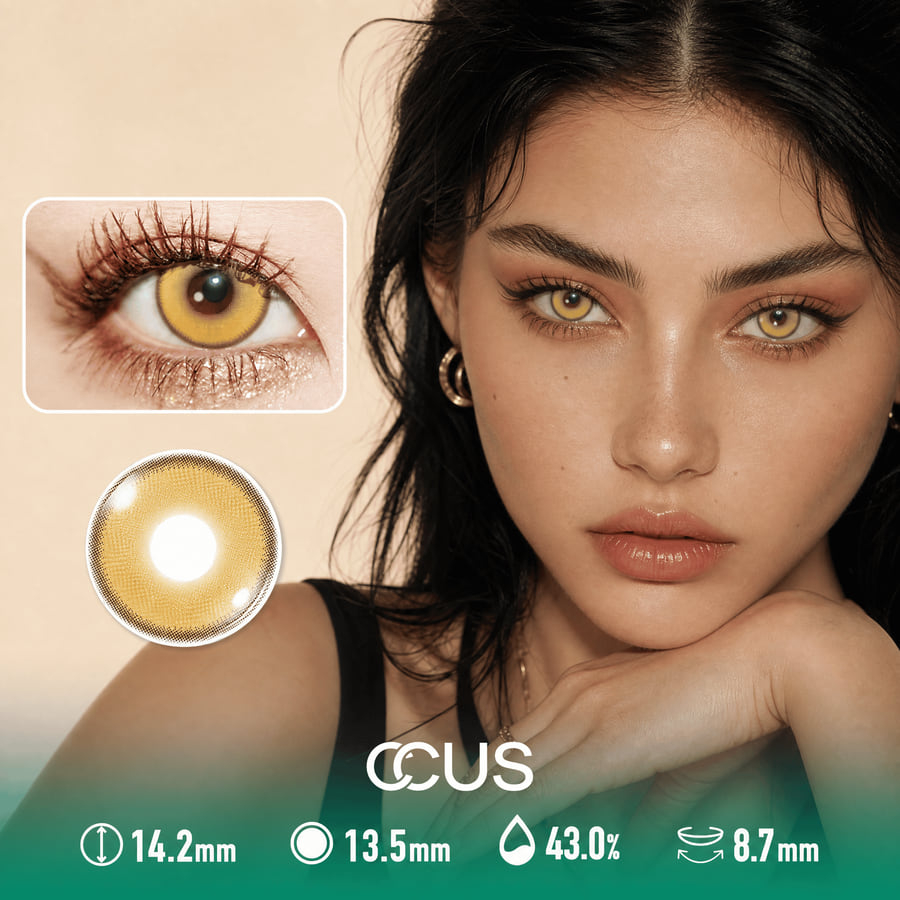 Filigree Buttercup Gold Contact Lenses - Ccus Eyewear · Premium Colored Contacts Filigree Buttercup Gold Contact Lenses