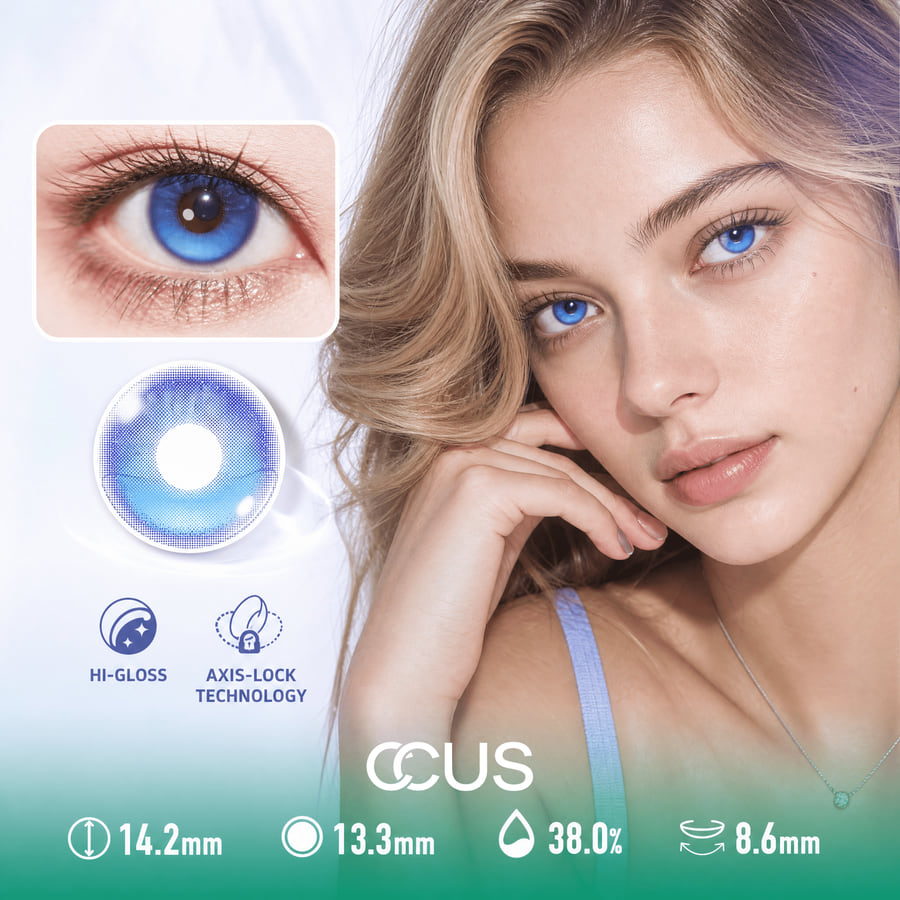 Crystal Breeze Azure Blue Contact Lenses - Ccus Eyewear · Premium Colored Contacts Crystal Breeze Azure Blue Contact Lenses