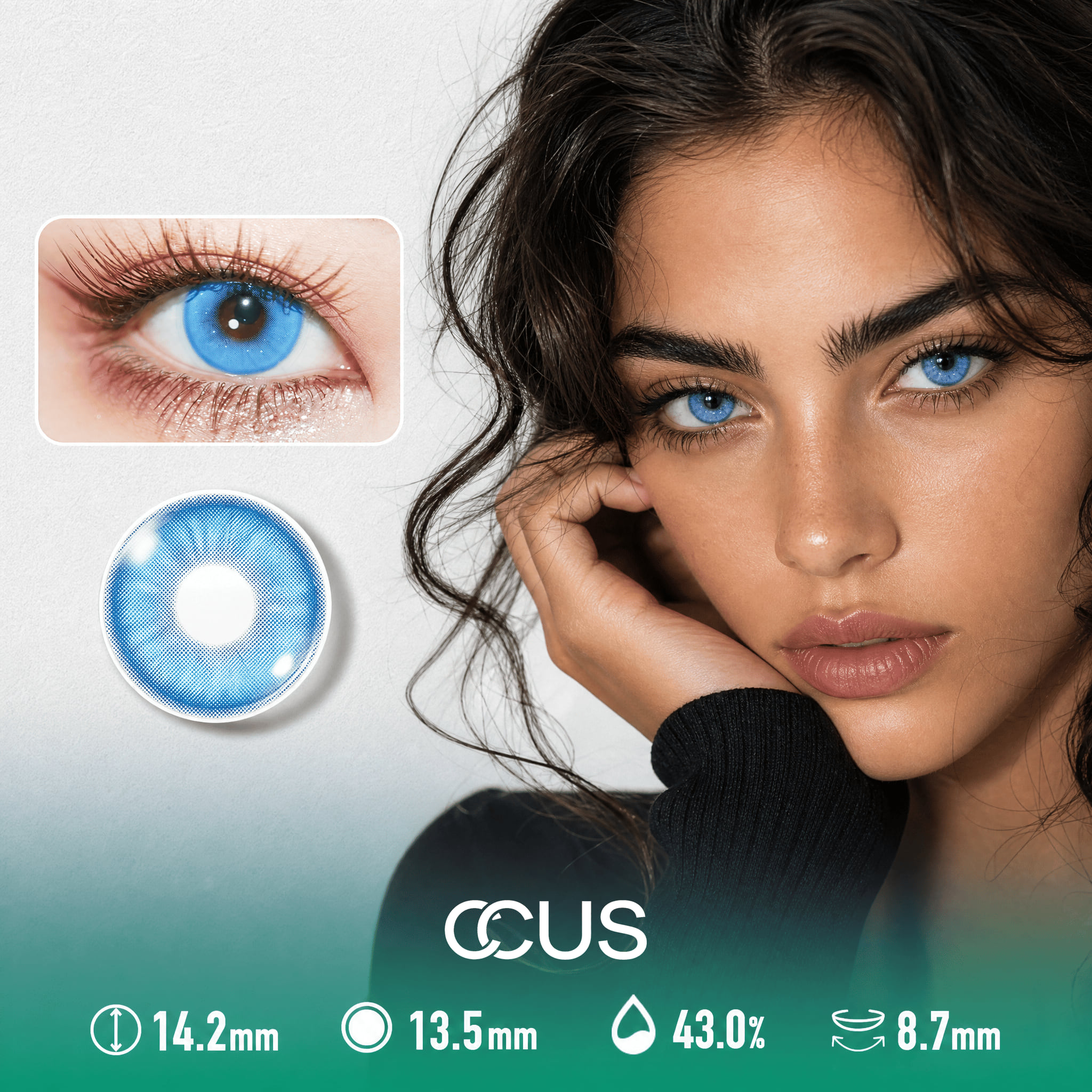 Prague Comet Sapphire Blue Contact Lenses - Ccus Eyewear · Premium Colored Contacts Prague Comet Sapphire Blue Contact Lenses