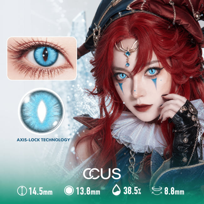 White Vertical Slit Dragon Cosplay Contact Lenses