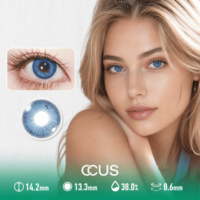 Harbor Nebula Deep Blue Contact Lenses