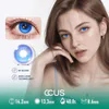 Neon Static Azure Blue Contact Lenses