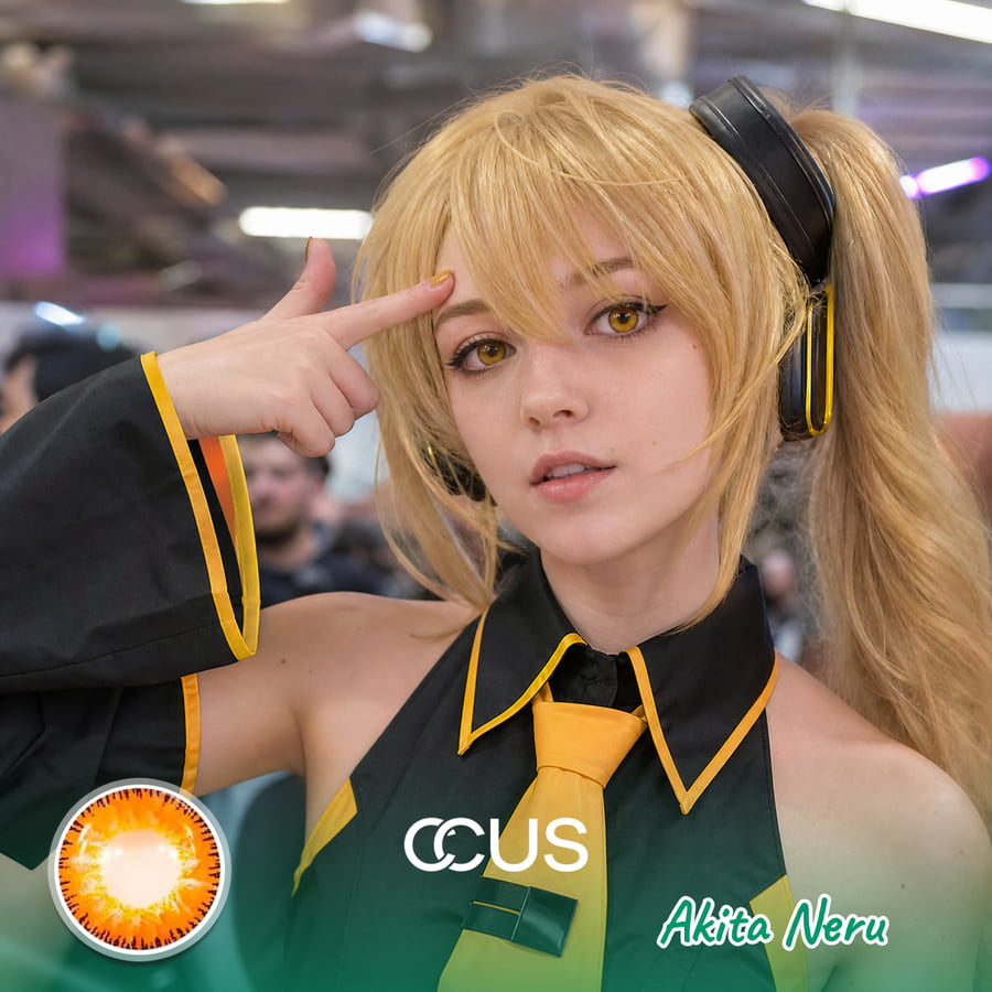 Vocaloid: Akita Neru Cosplay Contact Lenses - Ccus Eyewear · Premium Colored Contacts Akita Neru Cosplay Contact Lenses
