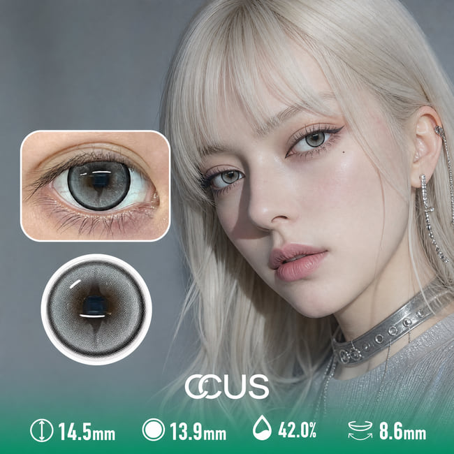 Melancholy Florence Smoke Grey Contact Lenses
