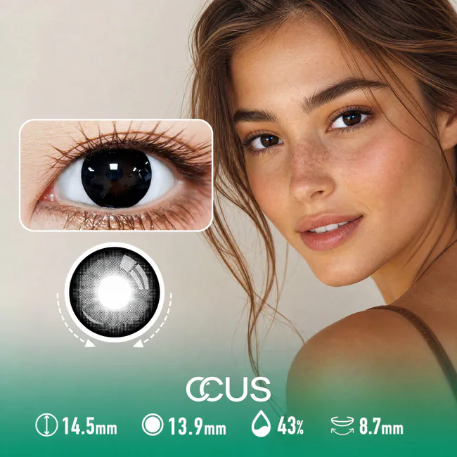 Moon Snow Noir Black Contact Lenses