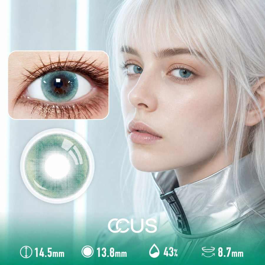 Seafoam Venice Green Contact Lenses - Ccus Eyewear · Premium Colored Contacts Seafoam Venice Green Contact Lenses