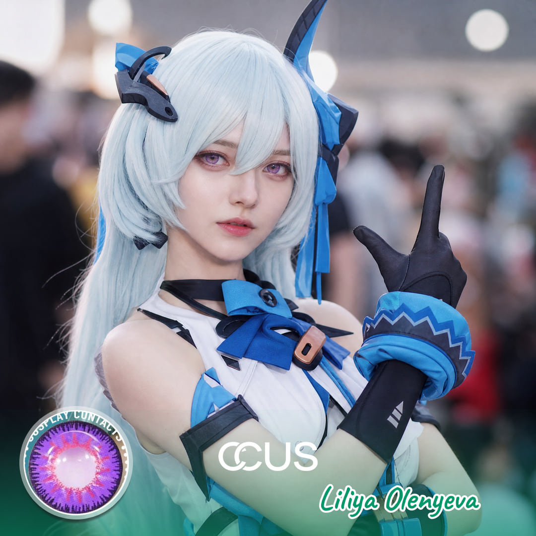 Hi3Rd: Liliya Olenyeva Cosplay Purple Contact Lenses - Ccus Eyewear · Premium Colored Contacts Hi3Rd: Liliya Olenyeva Cosplay Purple Contact Lenses