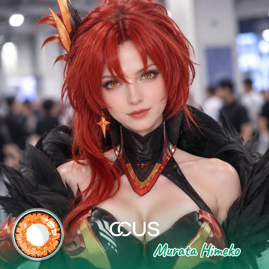 Hi3Rd: Murata Himeko Cosplay Orange Contact Lenses - Ccus Eyewear · Premium Colored Contacts Hi3Rd: Murata Himeko Cosplay Orange Contact Lenses