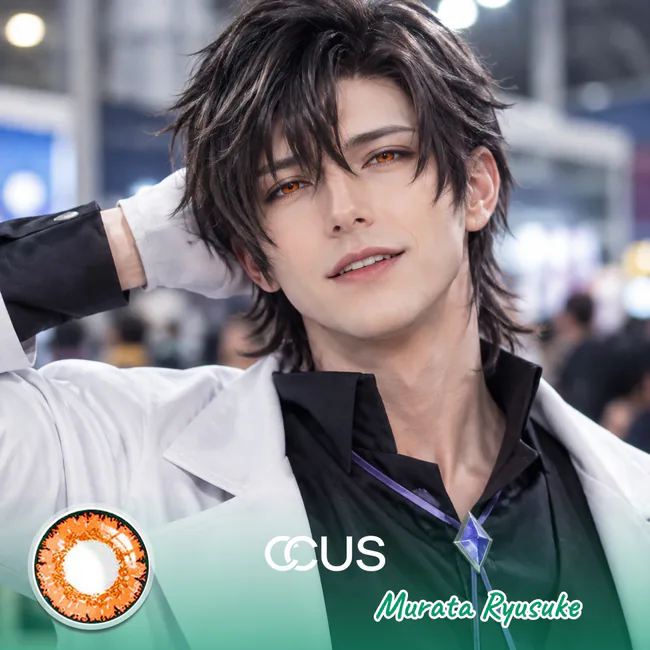 HI3rd: Murata Ryusuke Cosplay Orange Contact Lenses