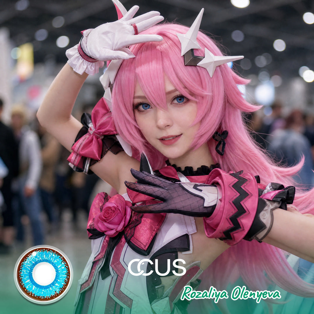 Hi3Rd: Rozaliya Olenyeva Cosplay Blue Contact Lenses