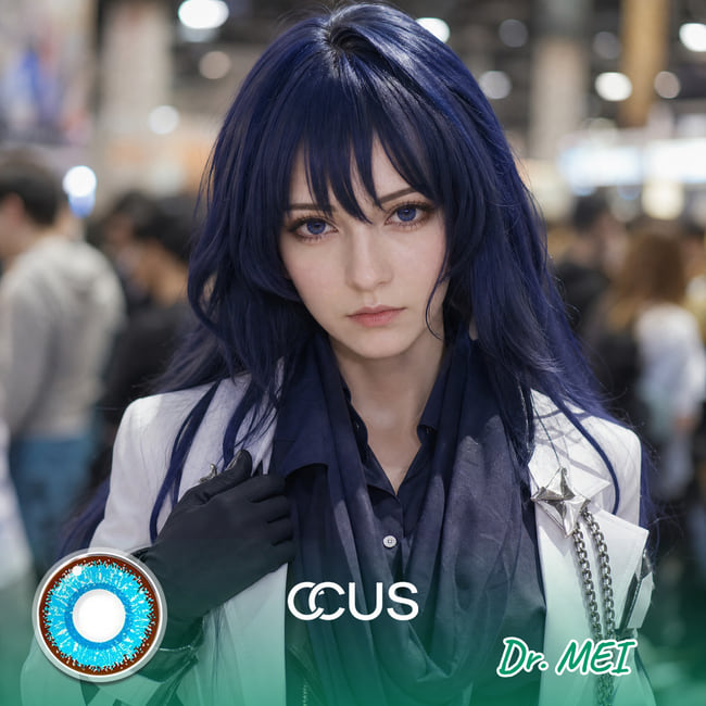 HI3rd: Dr. MEI Cosplay Blue Contact Lenses