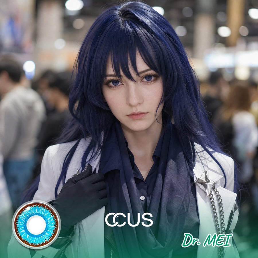 Hi3Rd: Dr. Mei Cosplay Blue Contact Lenses