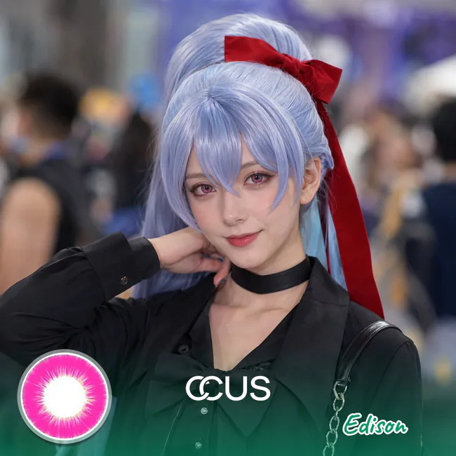 HI3rd: Edison Cosplay Pink Contact Lenses