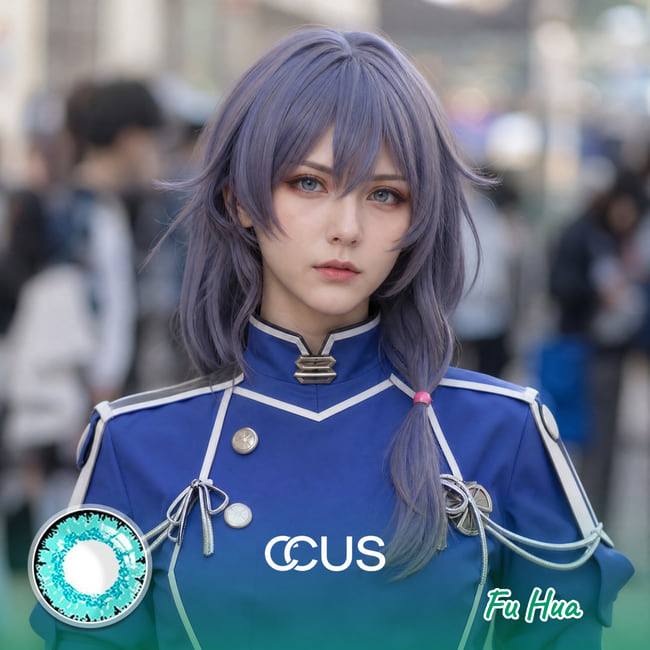 HI3rd: Fu Hua Cosplay Blue Contact Lenses