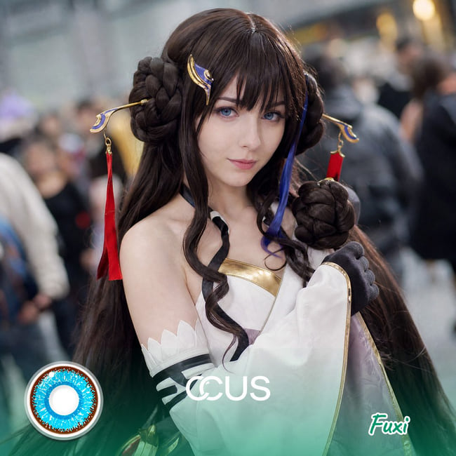 HI3rd: Fuxi Cosplay Blue Contact Lenses